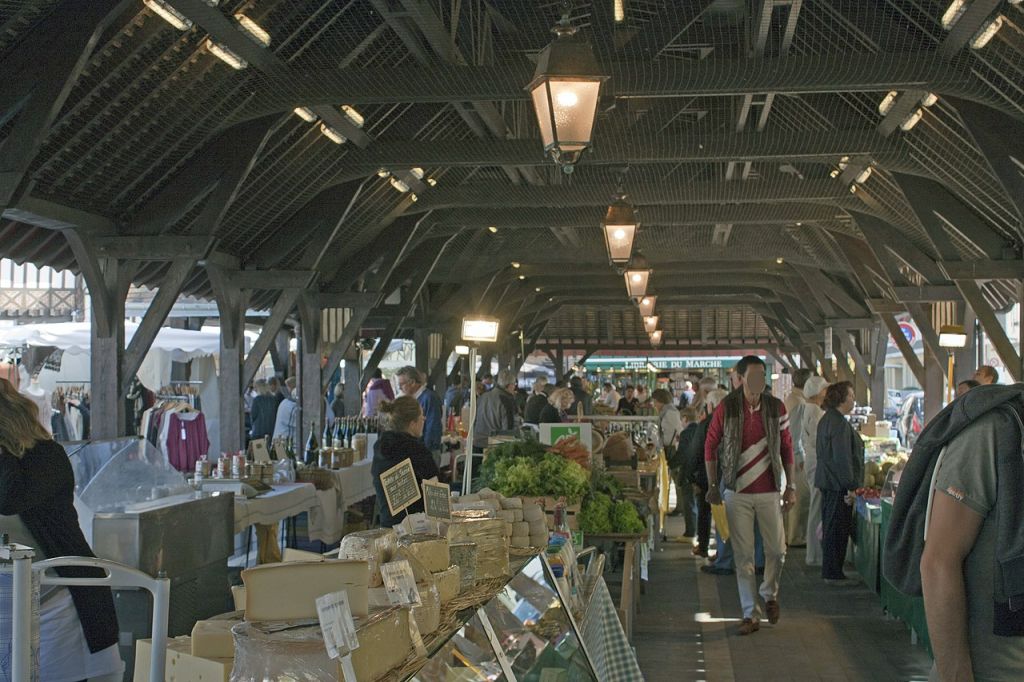 Marché des halles à Deauville
