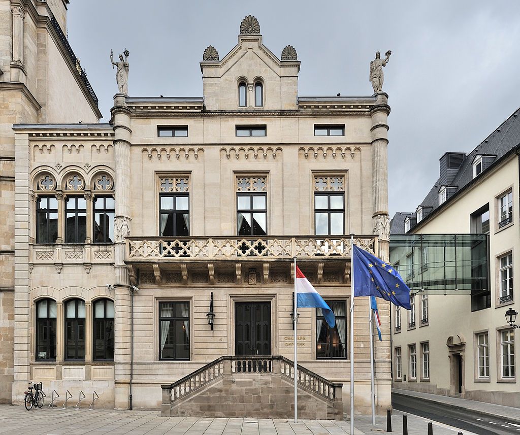 Luxembourgville  limmeuble de la Chambre des députés le parlement luxembourgeois