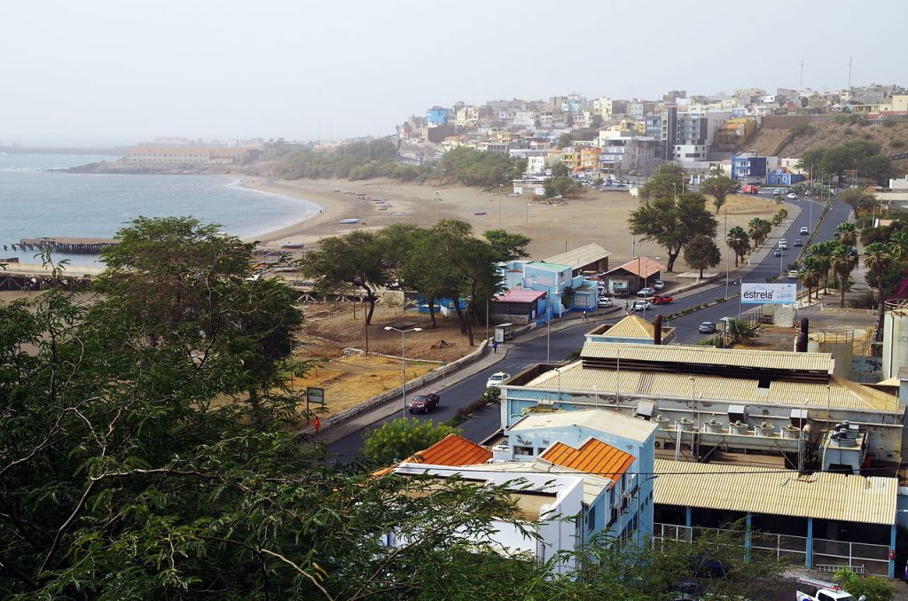 Vue aérienne de Praia