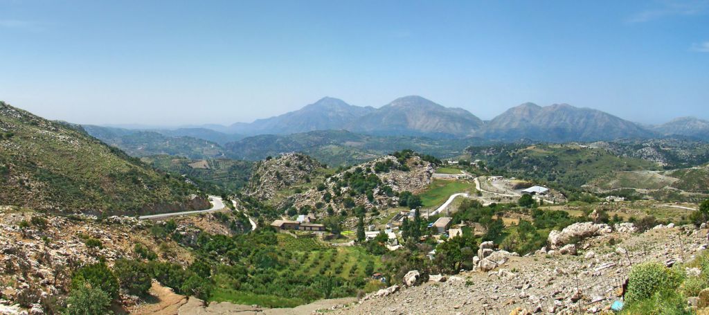 Paysage crétois dans les environs dAnogia