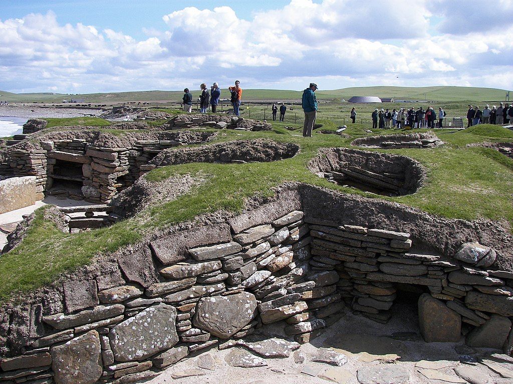Skara Brae site archéologique majeur classé au patrimoine mondial de lhumanité par lUnesco