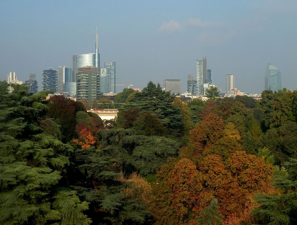 Milan le Parco Sempione en octobre