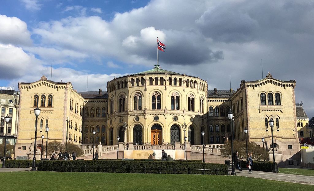 Le bâtiment du Storting à Oslo