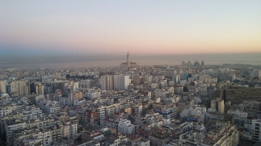 Lever du soleil à Casablanca