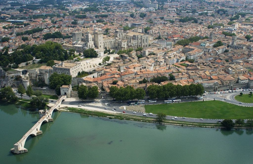 Vue aérienne Avignon