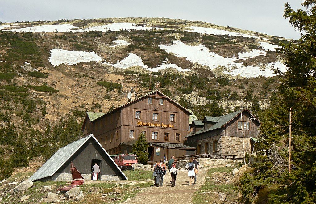 One of the huts Martinova bouda in Krknoše on Giant Mountains national park