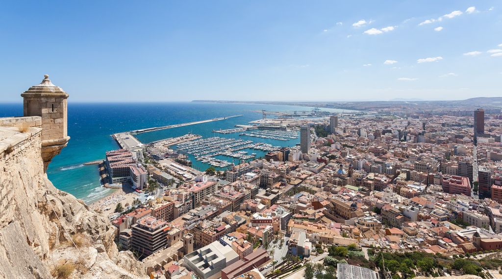 View of Alicante Spain