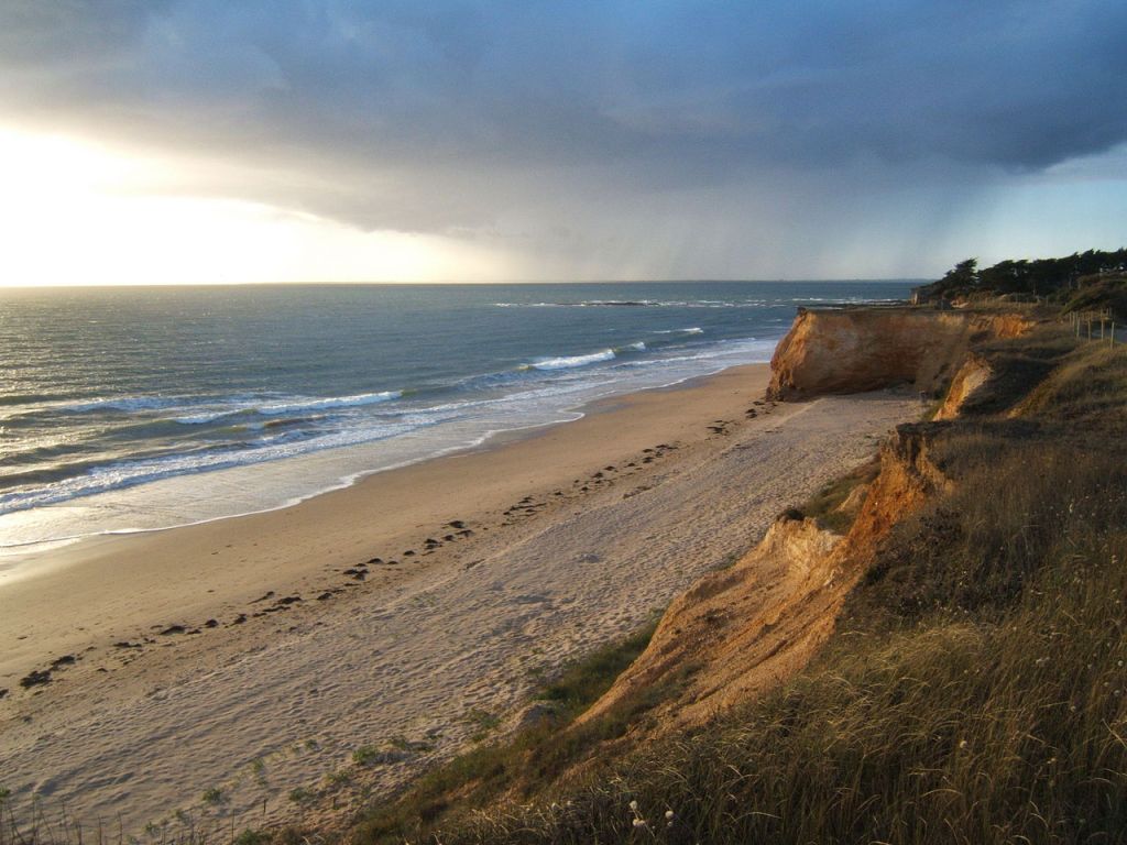 Sun and rain at Loscolo Point Pénestin Bretagne France