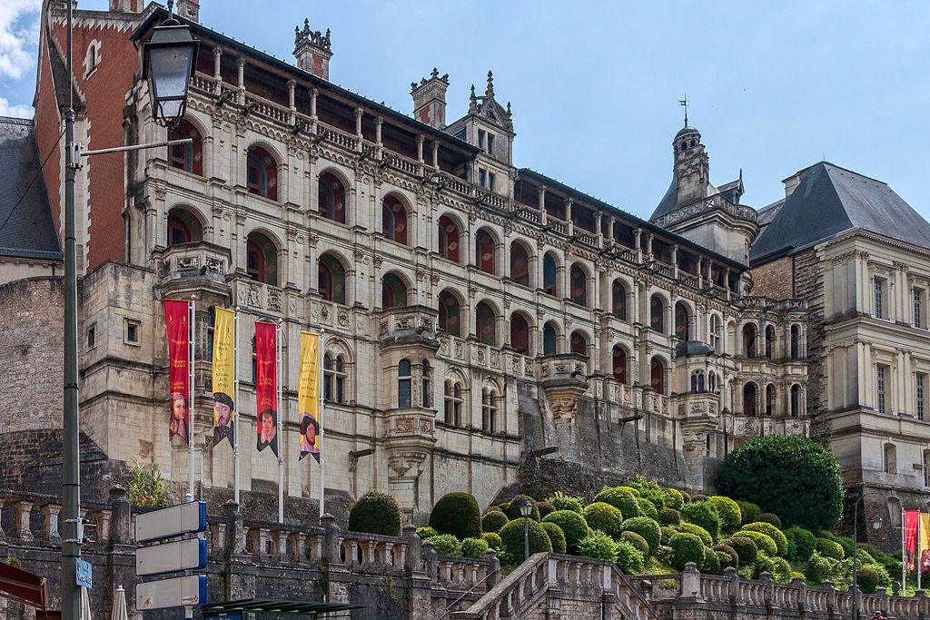 Chateau de Blois façade des Loges Blois France