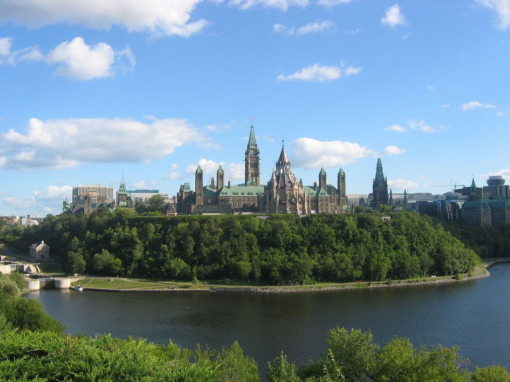 La colline du Parlement à Ottawa