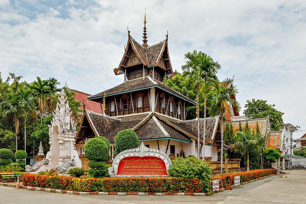 Bibliothèque et musée bouddhiste à Chiang Mai
