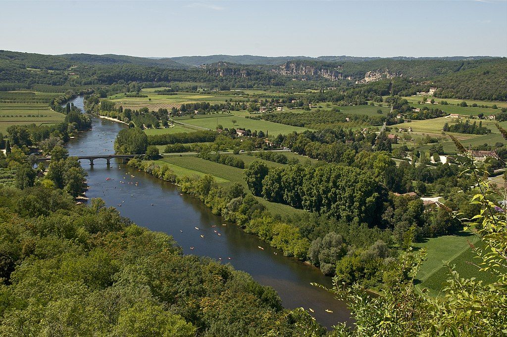 La Dordogne vue depuis les hauteurs de Domme Dordogne