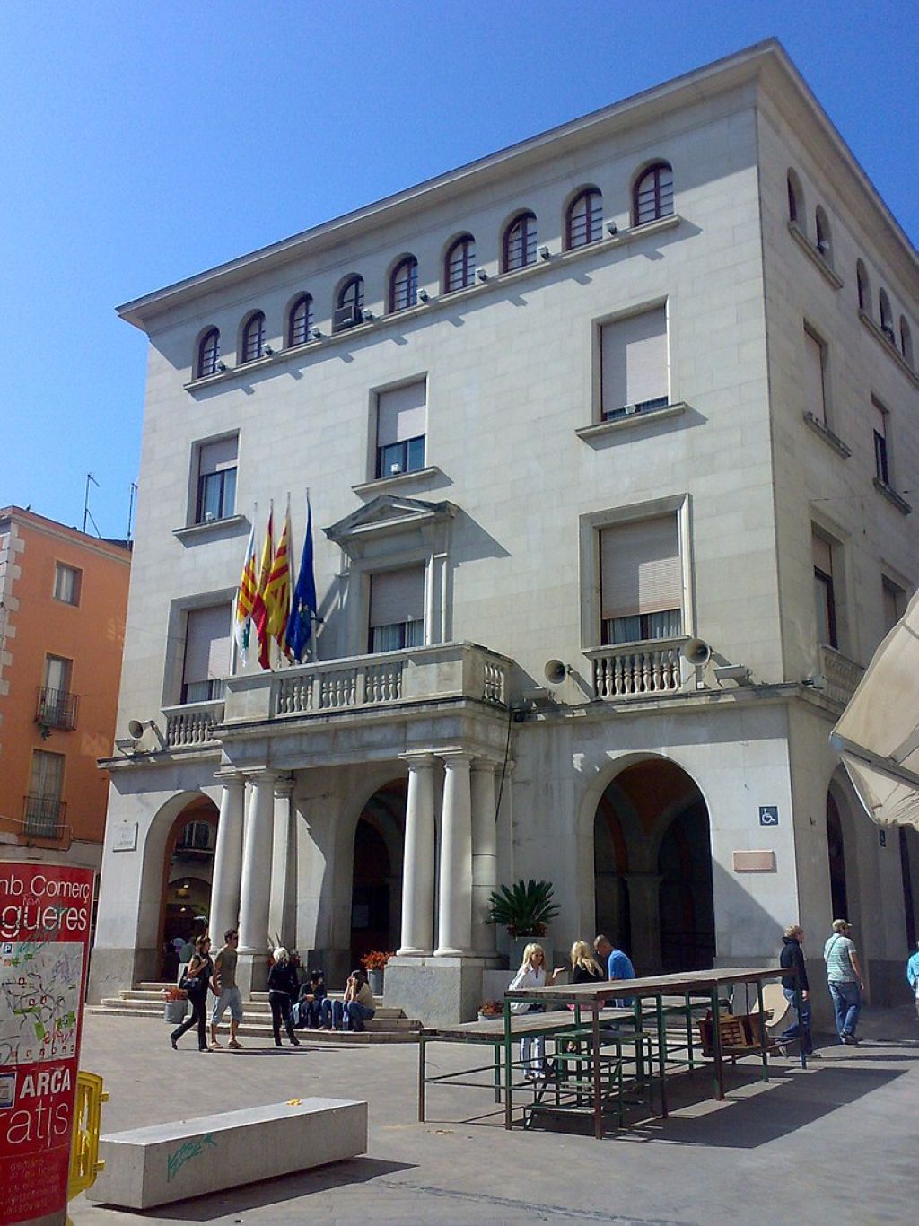 Townhall of Figueres in the province of Girona Catalonia Spain