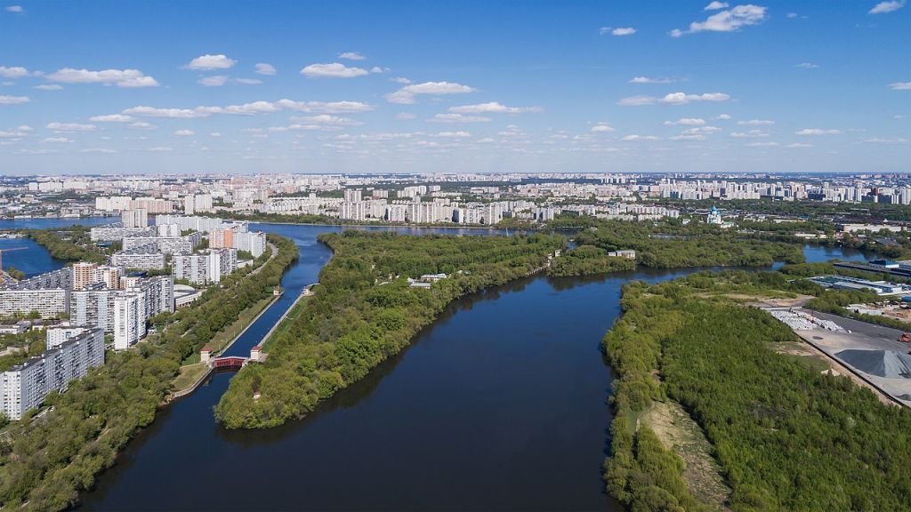 La Moskova et les quartiers sudest de Moscou