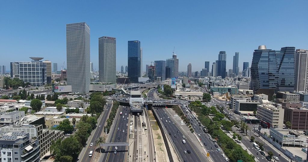 Hashalom interchange Tel Aviv