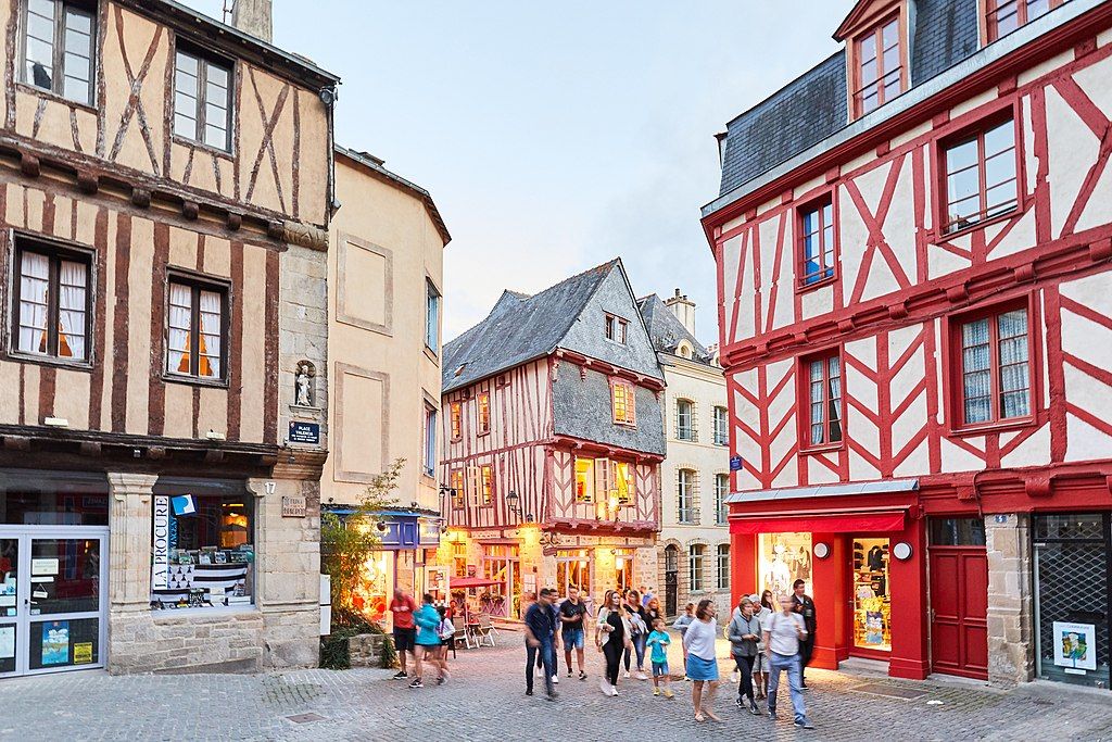 Maisons à colombage de la place Henri IV à Vannes