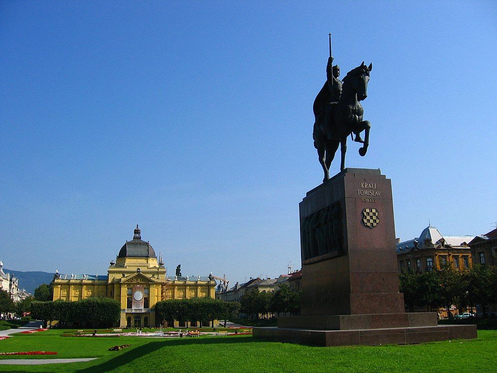 La place Tomislav en Zagreb