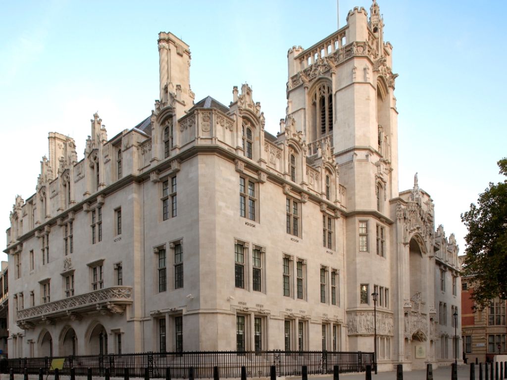Le Middlesex Guildhall siège de la Cour suprême et du Comité judiciaire du Conseil privé
