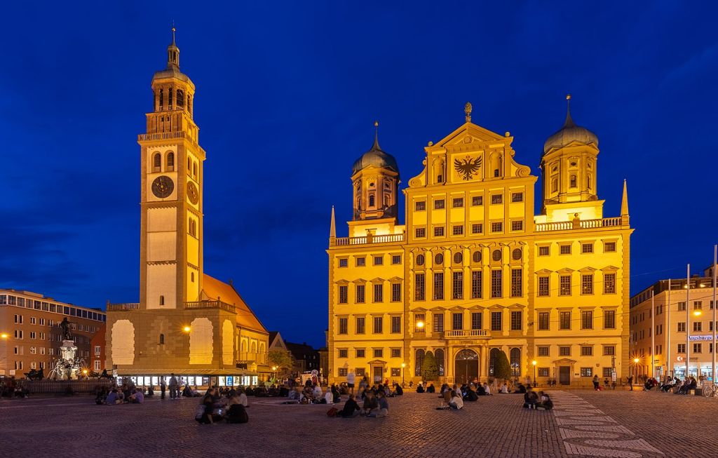 Town Hall Square Augsburg Germany