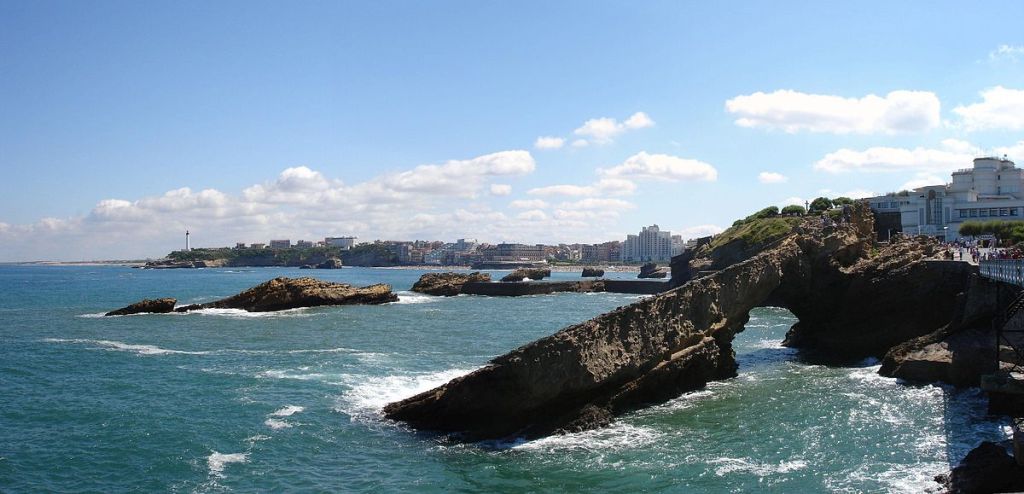 Panorama du rocher de la vierge France  Biarritz  PyrénéesAtlantiques 
