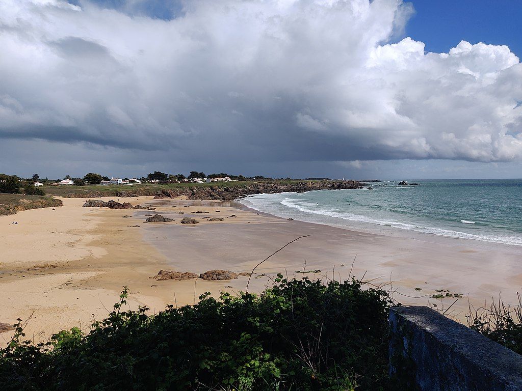 Plage des Vieilles sur lîle dYeu en Vendée en France