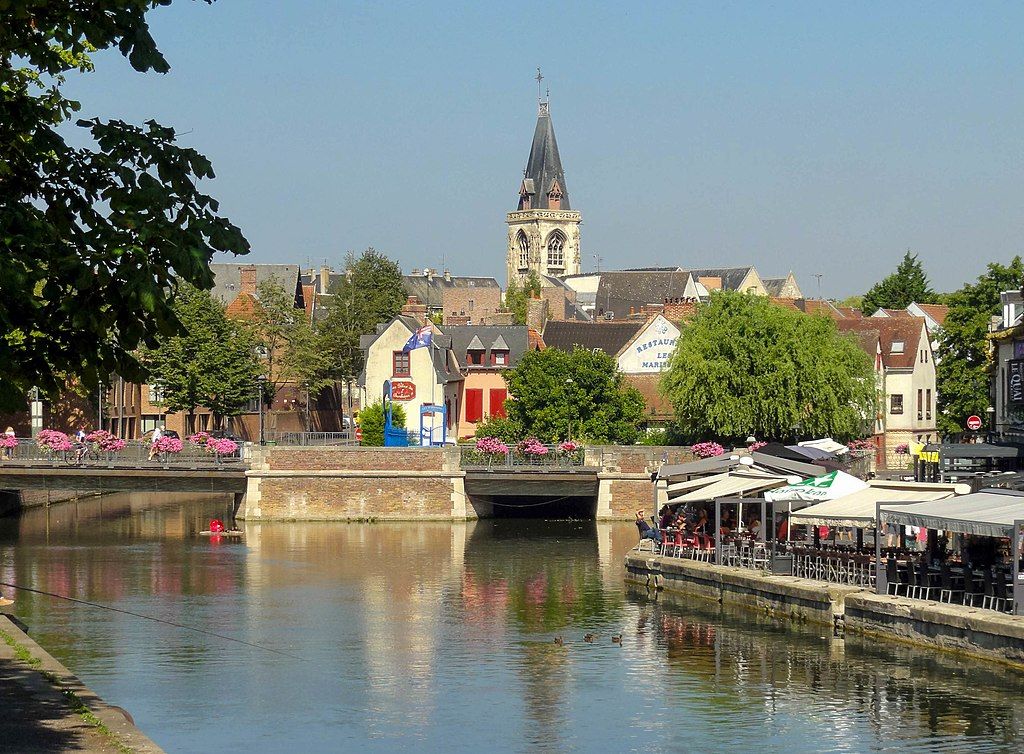 Amiens 80 ponts du rue de la Dodane sur deux bras de la Somme