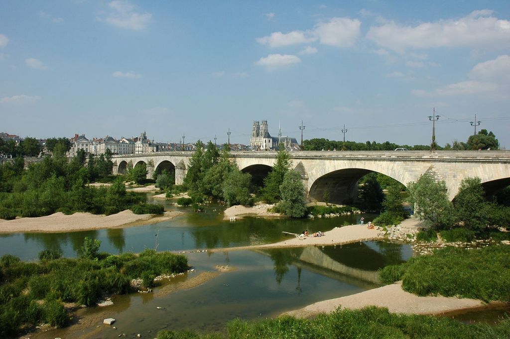 France Orleans Pont George V Cathedrale