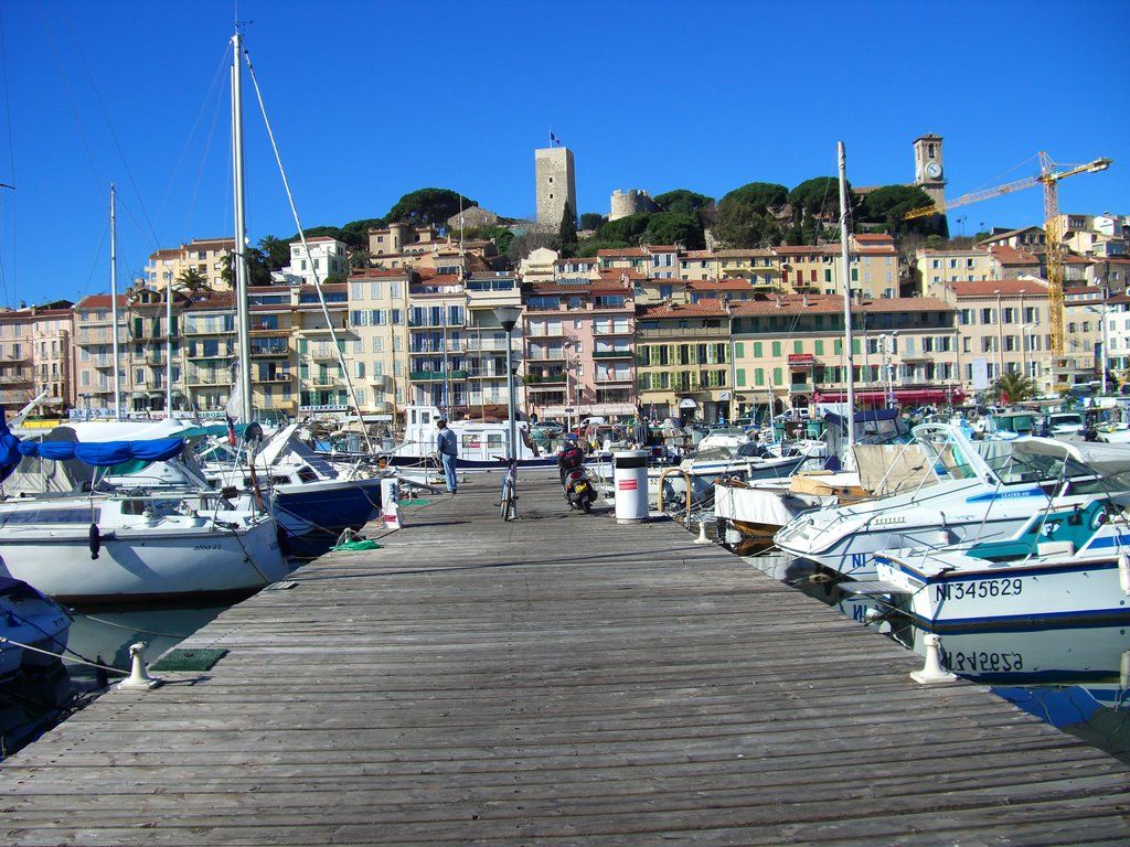 Le VieuxPort et le quai SaintPierre au pied de la colline du Suquet