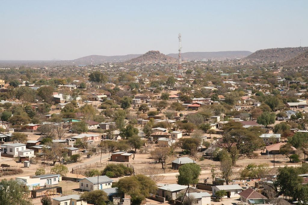 The village of Mochudi in Kgatleng District Republic of Botswana