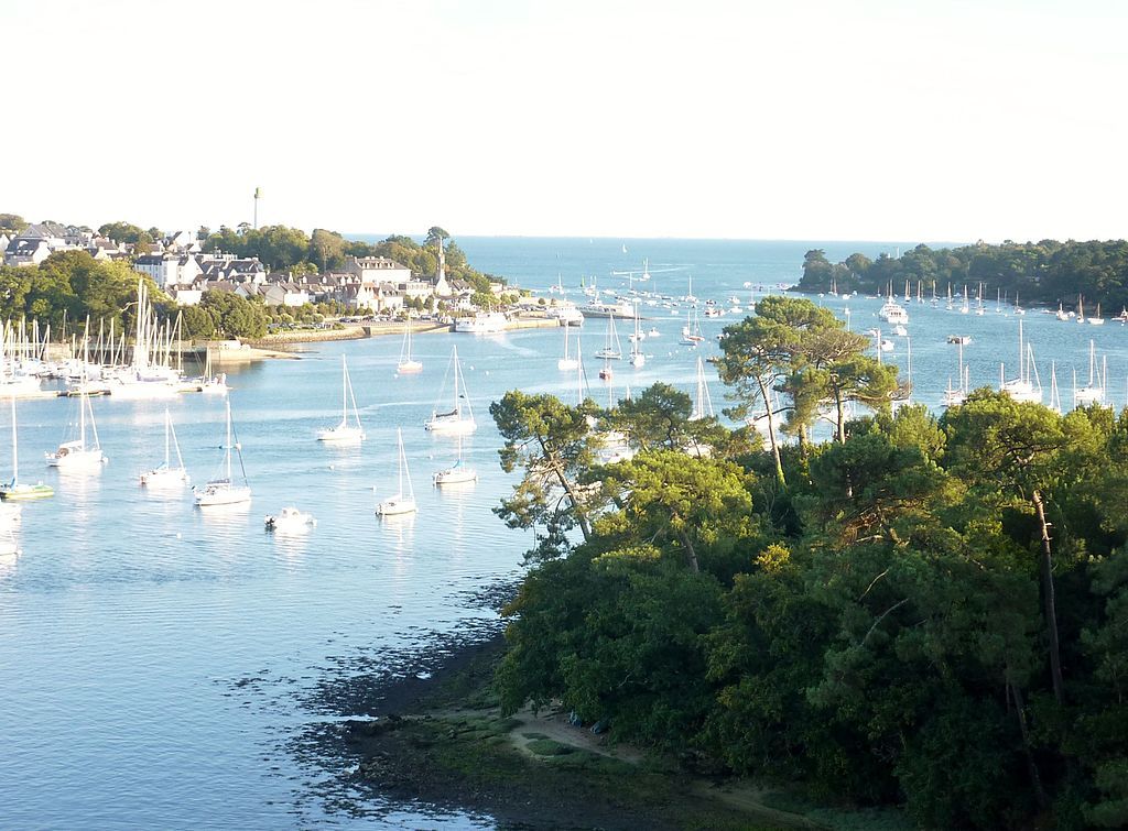 Bénodet vu depuis le Pont de Cornouaille sur lOdet