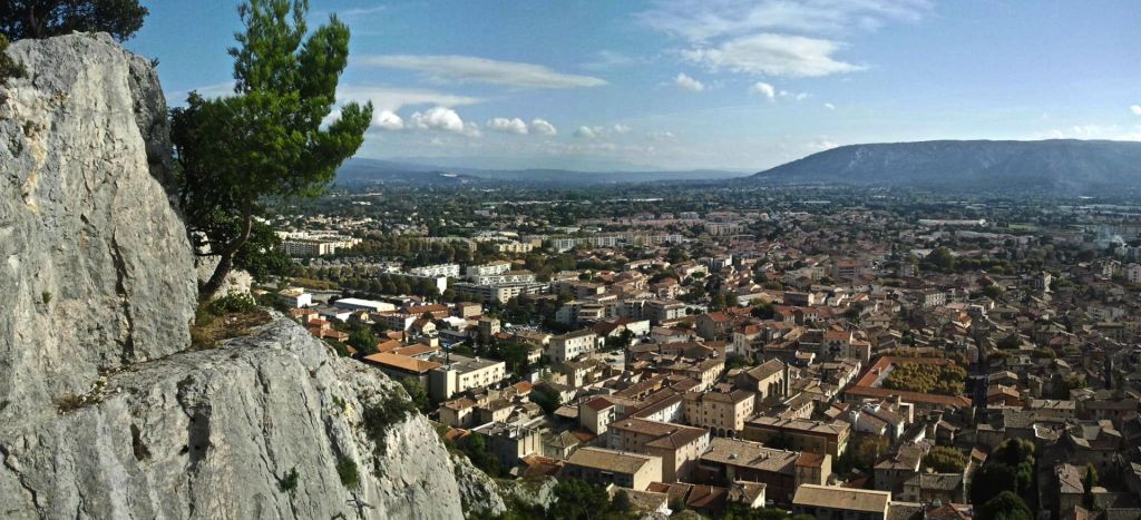 Cavaillon Vaucluse depuis la Via Ferrata