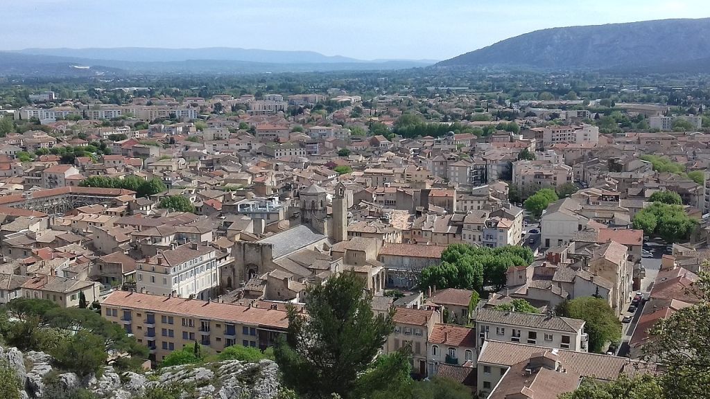 Panorama du centre ville de la ville de Cavaillon