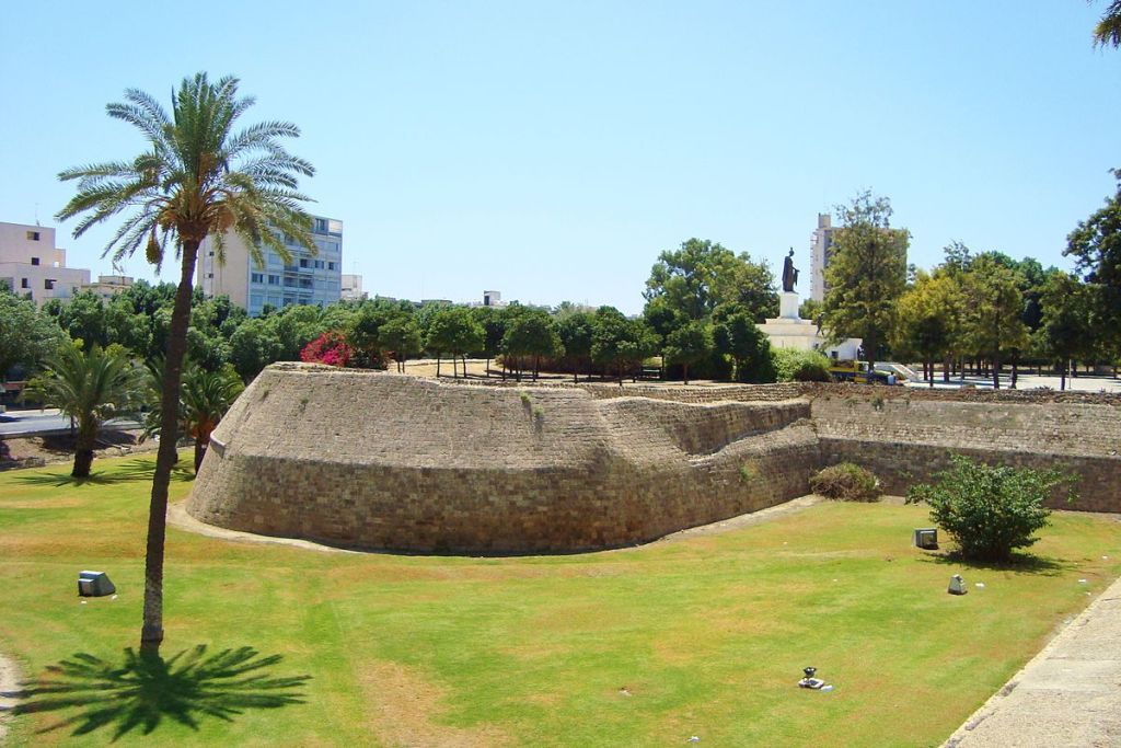 Nicosia city Venitian historic ancient walls and gardens Republic of Cyprus