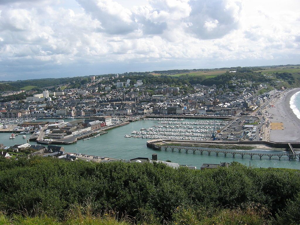 Fécamp depuis la falaise