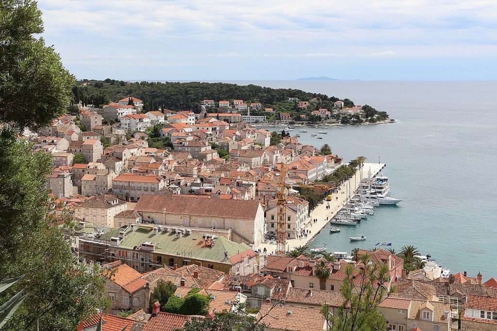 View of Hvar from the Spanish Fortress Croatia