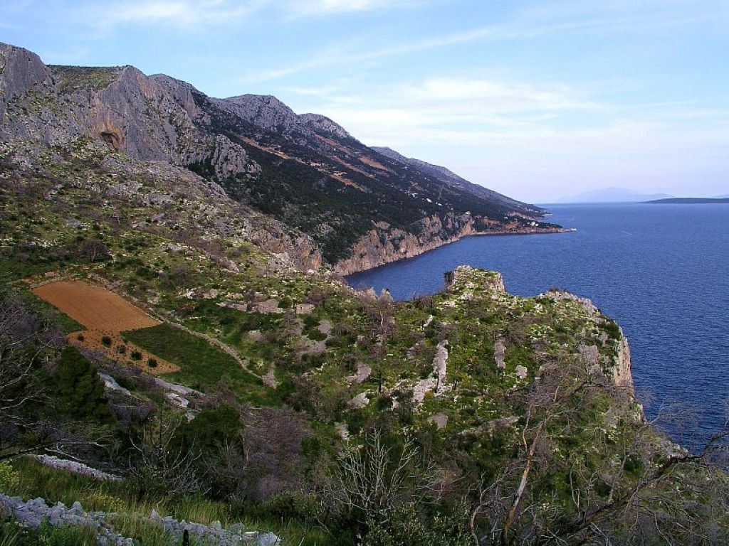 The southern coast of Hvar near Sveta Nedjelja