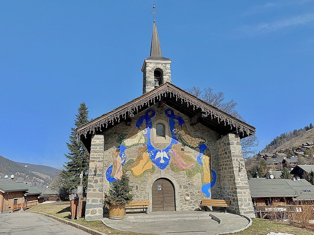 La chapelle de Mussillon Notre Dame des Neiges à MéribelCentre