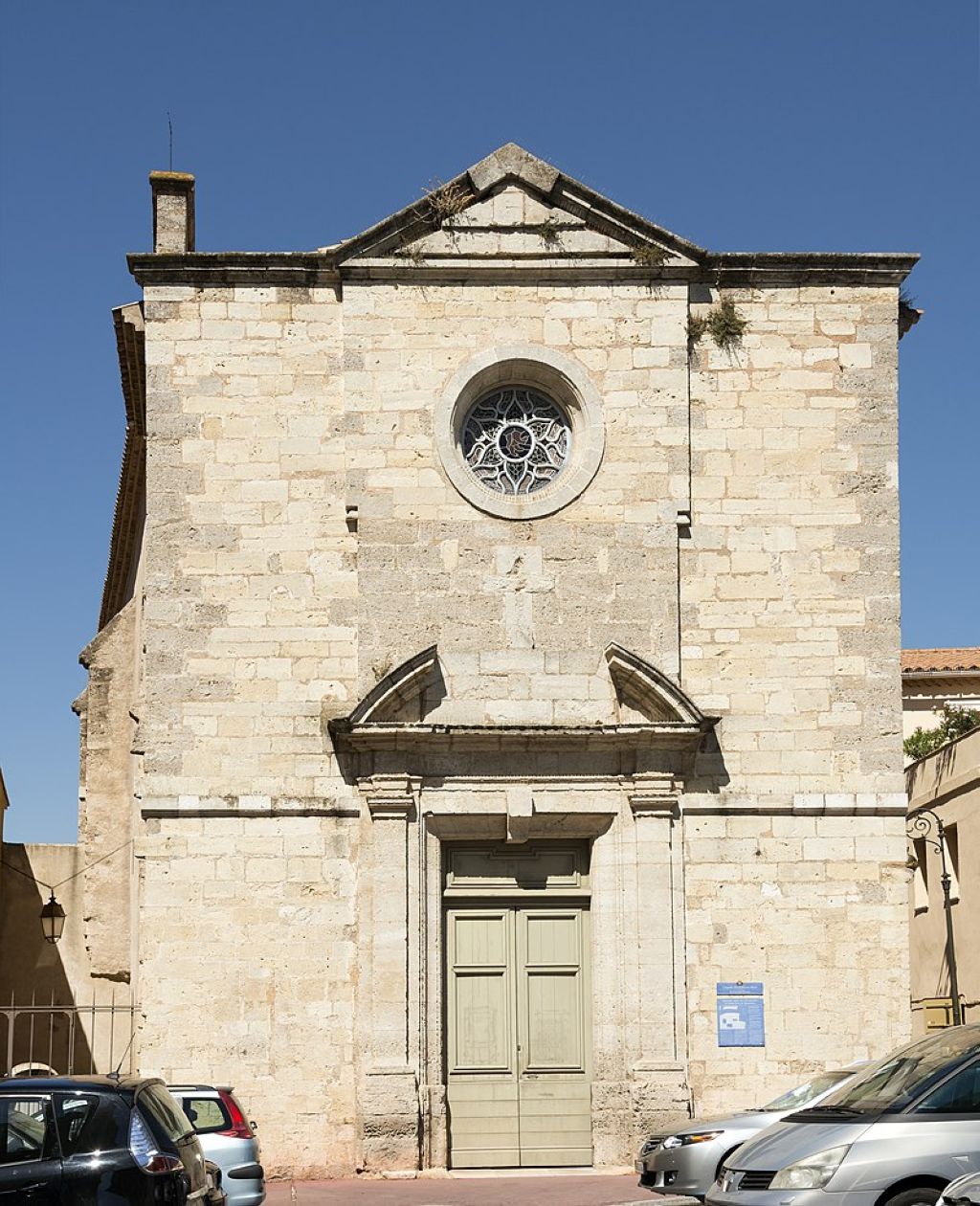 Façade de la chapelle des PénitentsBleus