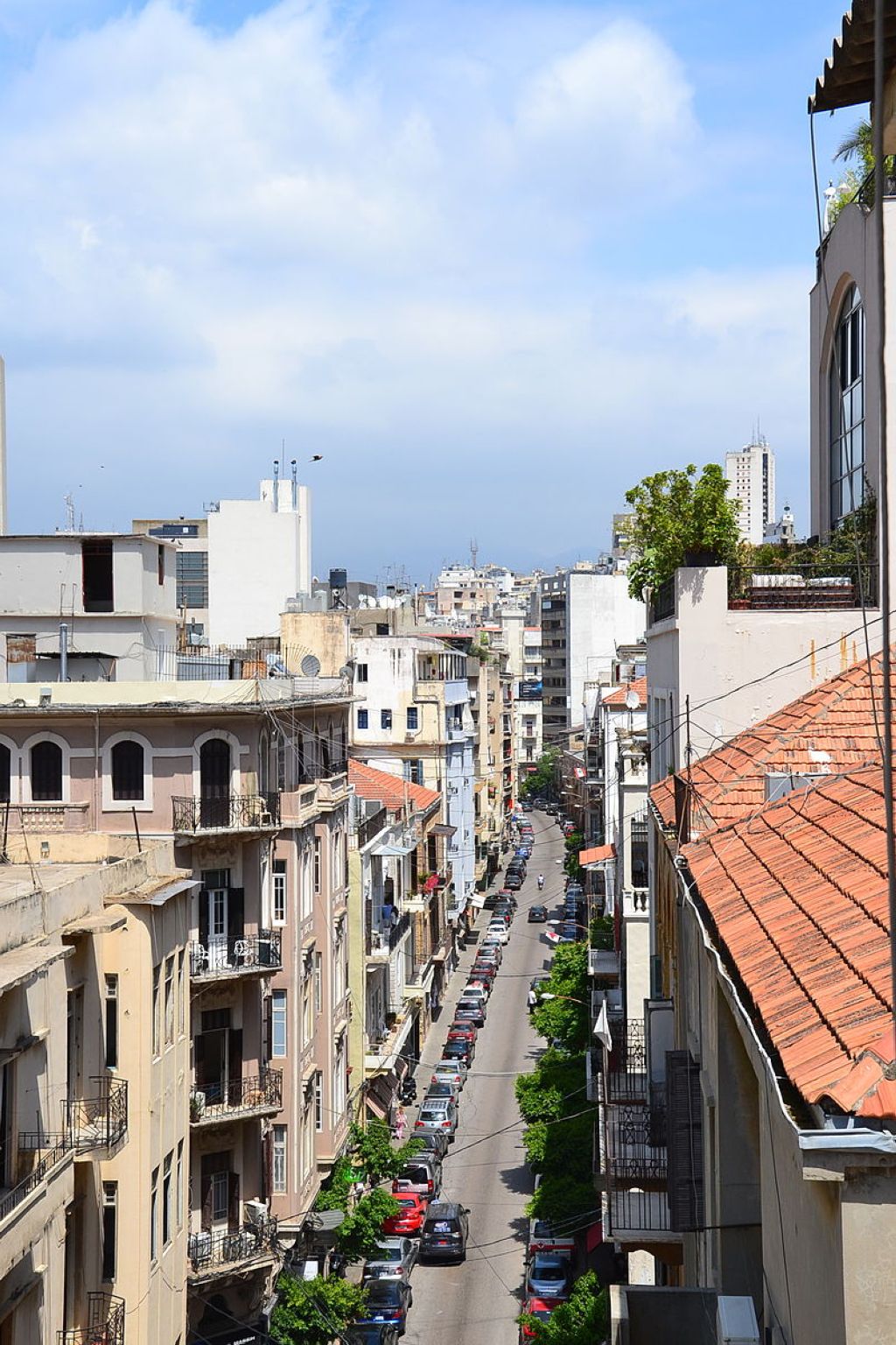 Beyrouth  Vue de la rue Gouraud