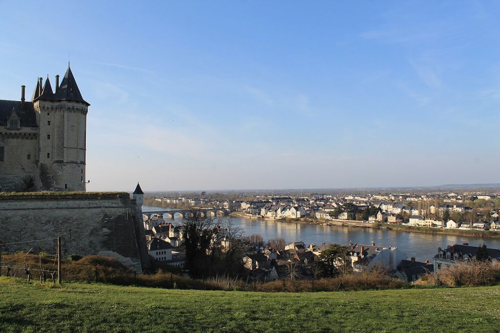 Saumur  Vue sur lîle Offard