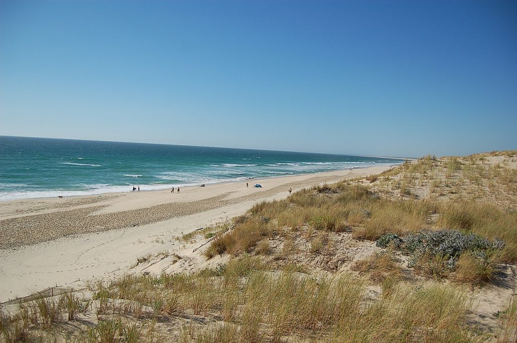 Plage de Biscarrosse dans le nordouest