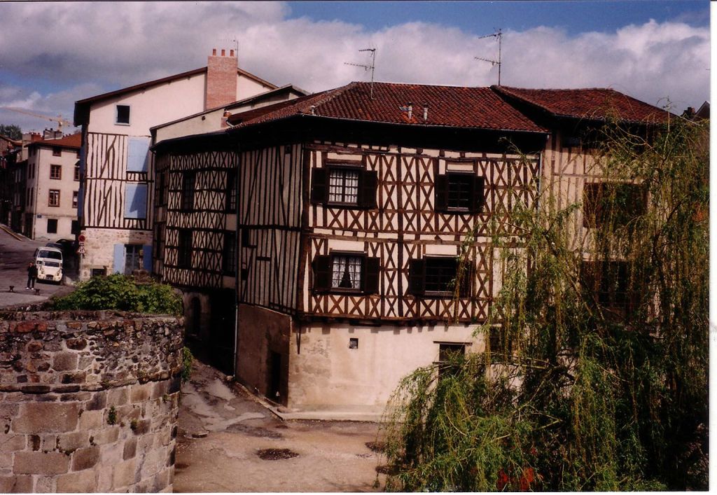 Limoges halftimbered house by the bridge Saint Martial