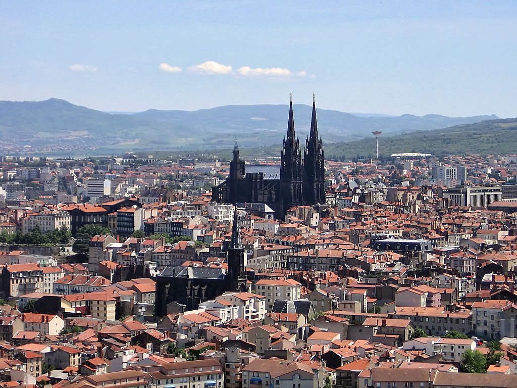 ClermontFerrand seen from Montjuzet Park