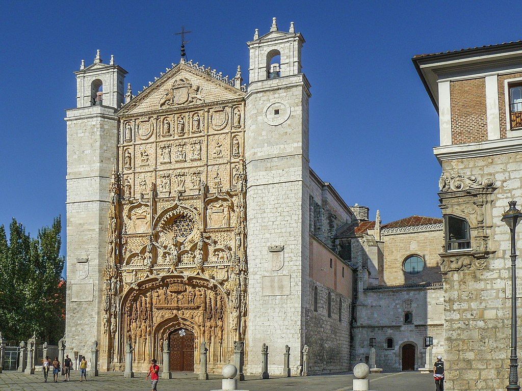 Church of San Pablo left and Palacio de Pimentel right Valladolid