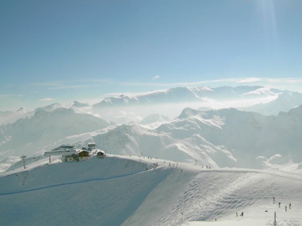 Saulire peak at 2700 metres the highest Courchevel peak
