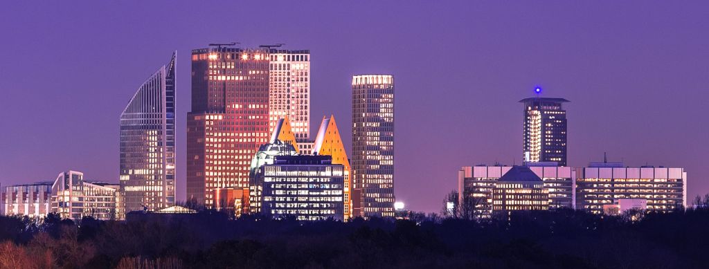 Skyline of The Hague Netherlands