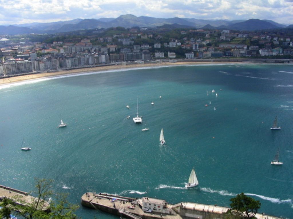 La plage de La Concha à San Sebastián