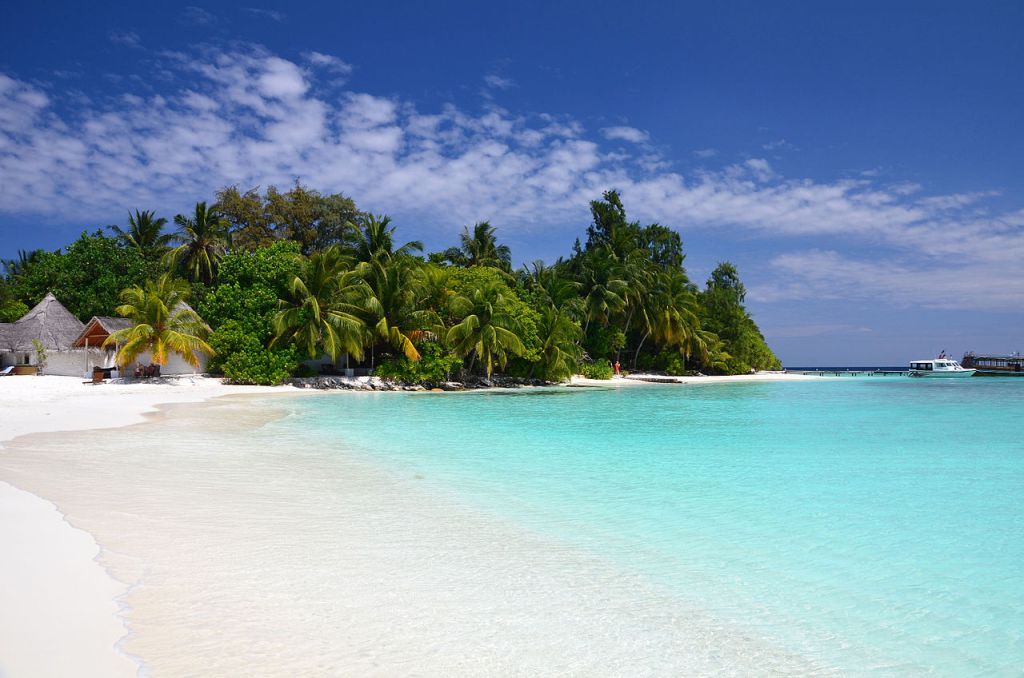 A beach of Bathala island Maldives