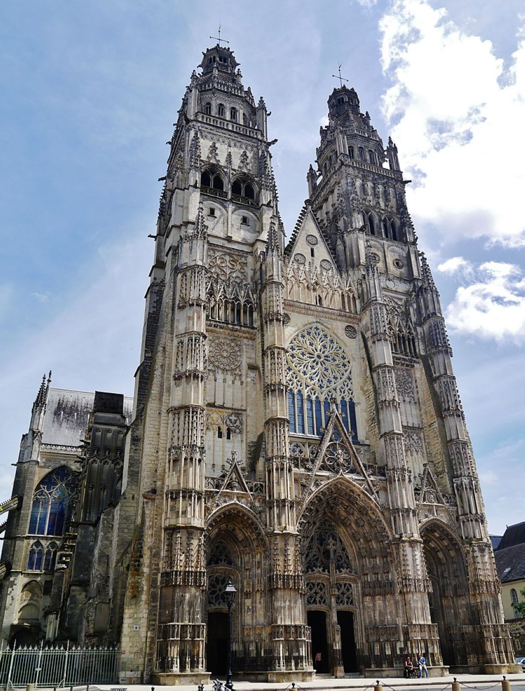 Cathedral of St Gatianus Tours Department of IndreetLoire Region of CentreLoire Valley France
