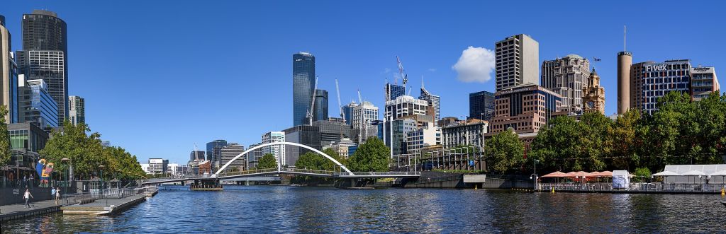 Melbourne skyline et Yarra River